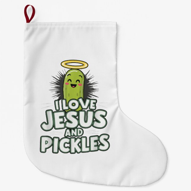 Jag Kärlek Jesus och Pickles Stor Julstrumpa (Framsidan)