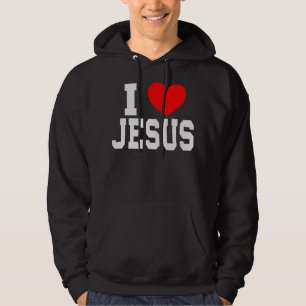 Jag Kärlek Jesus T-Shirt.. är du patriotisk beundr Hoodie