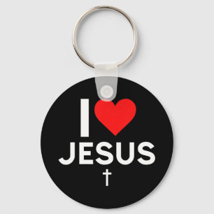 Jag Kärlek Jesus T-Shirt.. är du patriotisk beundr Nyckelring