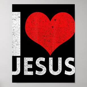 Jag Kärlek Jesus T-Shirt.. är du patriotisk beundr Poster