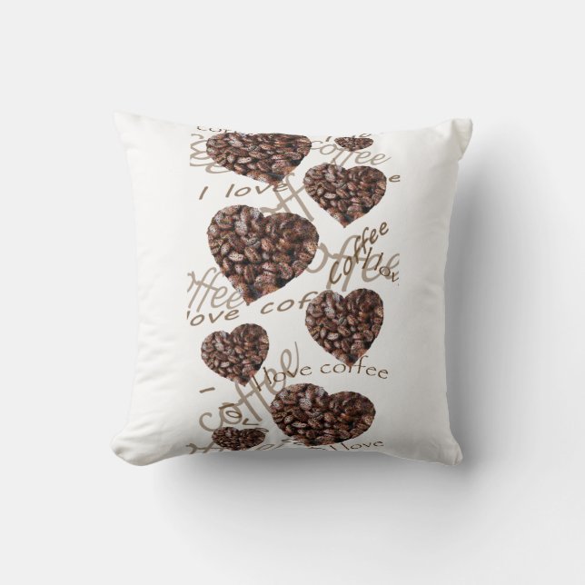 Jag Kärlek-kaffe! Kudde (Framsida)