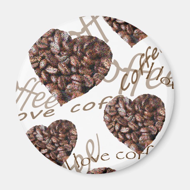 Jag Kärlek-kaffe! Magnet (Framsidan)