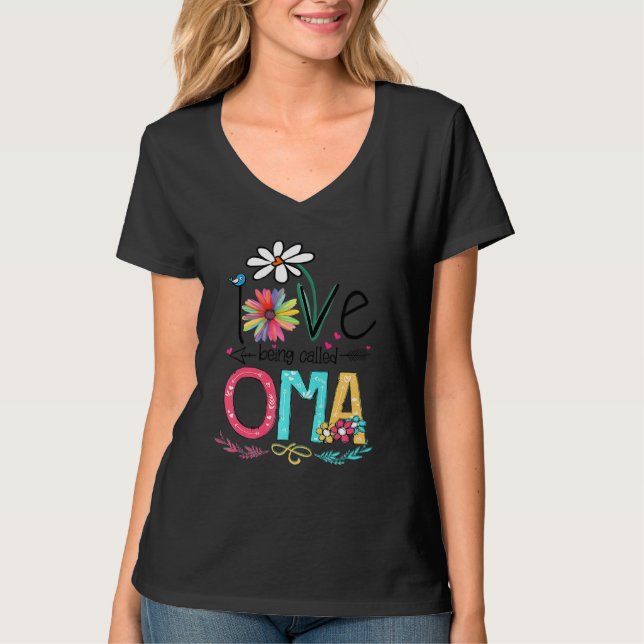Jag Kärlek kallas Oma Sunsphere T Shirt (Framsida)