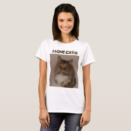 Jag kärlek katter! T-shirt