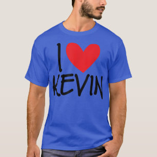 Jag Kärlek Kevin Namn Personlig Manar Guy BFF Frie T Shirt