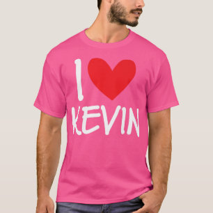 Jag Kärlek Kevin Namn Personlig Manar Guy BFF Frie T Shirt
