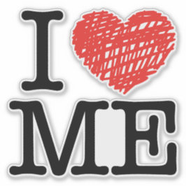 Jag kärlek klistermärken