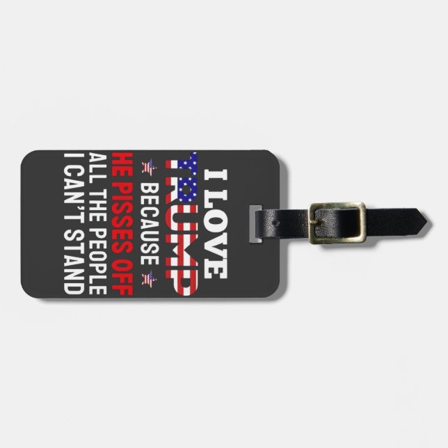 "Jag Kärlek kör för att han tar av sig alla männis Bagagebricka (Horisontell Framsida)