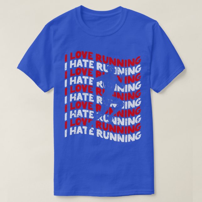 Jag kärlek kör hatets springer älskare springer t shirt (Design framsida)