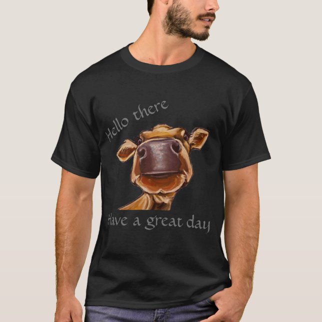 Jag kärlek Kor! Stänga text som går att redigera T Shirt (Framsida)