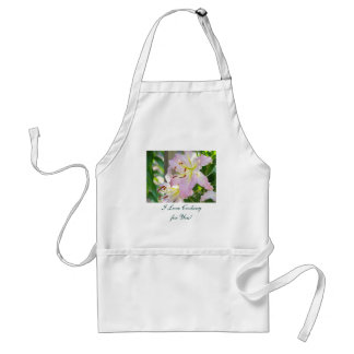 Jag Kärlek lagar för dig! Rosa Lily Flowers! Förkläde