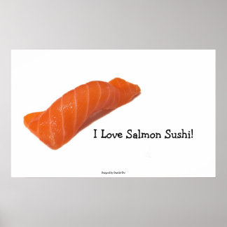 Jag Kärlek laxsushi! Poster