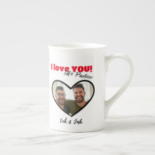 Jag Kärlek, livspartner, par mug Benporslin Mugg