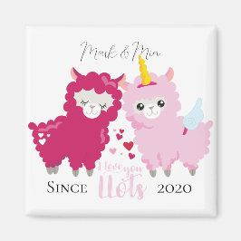 Jag Kärlek... Llama bad henne. Magnet