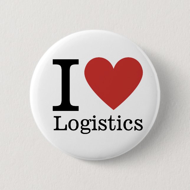 Jag ❤️ Kärlek Logistics - Logistics Dept. Knapp (Framsida)