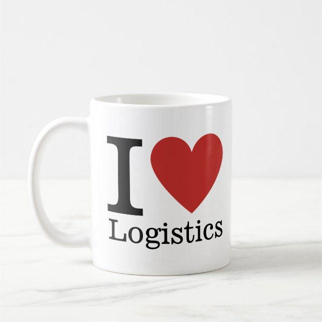 Jag ❤️ Kärlek Logistics - Logistics Dept.. MUGG (Vänster)