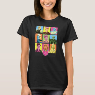 Jag Kärlek Lucy So Many Ansikte T Shirt