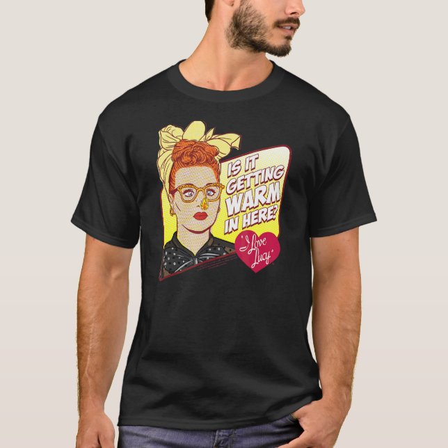 Jag Kärlek Lucy Warm in hit T Shirt (Framsida)