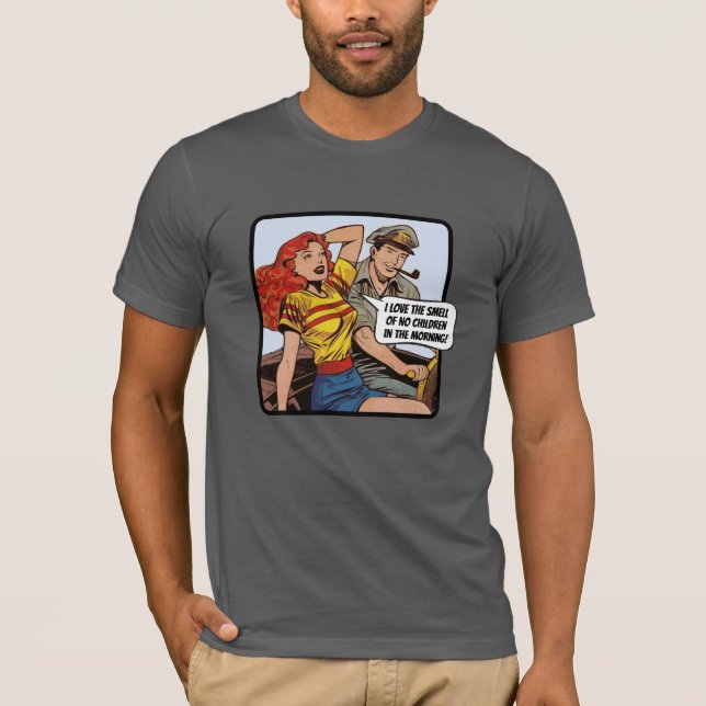 Jag kärlek luktar inga barn på morgonen! t shirt (Framsida)