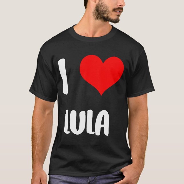 Jag kärlek LULA valentine Förlåt dam killarna hjär T Shirt (Framsida)