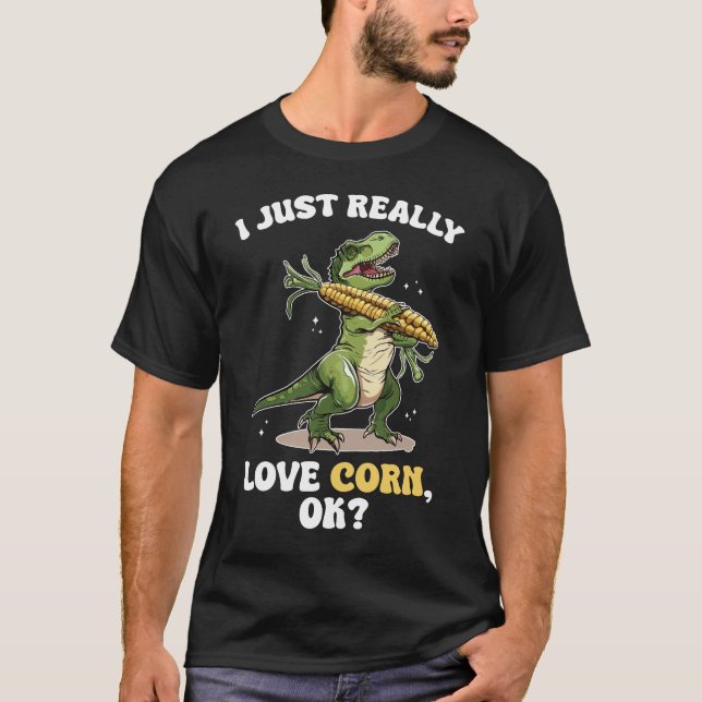 Jag Kärlek Maj, okej? Cute och Funny Dinosaur Pun T Shirt (Framsida)