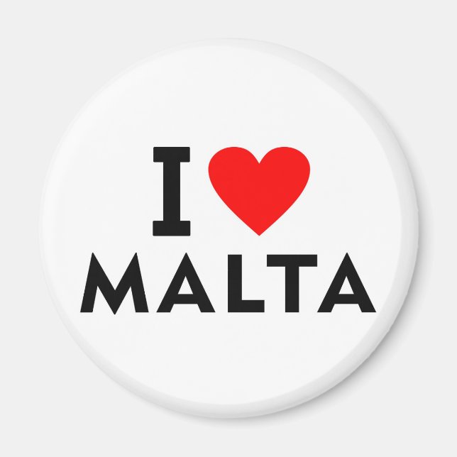 Jag kärlek Malta land gillar hjärtreseturism Magnet (Framsidan)