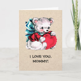 Jag kärlek, Mamma. Nalle Mors dag Kort