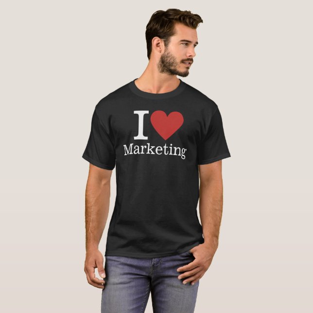 Jag ❤️ Kärlek Marknadsföring för ANPASSNINGSBARNA  T Shirt (Hel framsida)