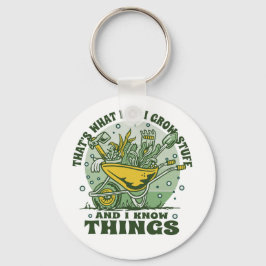 Jag kärlek  med den lustiga trädgårdsbilen nyckelring