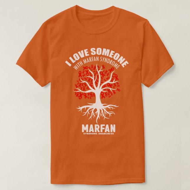 Jag Kärlek med Marfan Syndrome Marfan Awarene T Shirt (Design framsida)