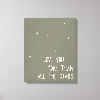 Jag Kärlek mer än alla stjärnor Canvastryck