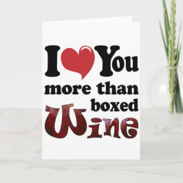 Jag Kärlek mer än Boxed Vin Helgkort