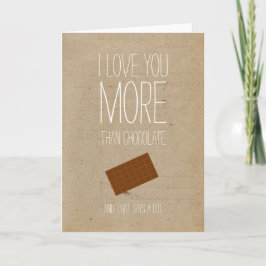 Jag kärlek mer än chokladkort för Valentineser Helgkort