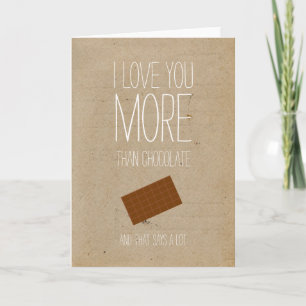 Jag kärlek mer än chokladkort för Valentineser Helgkort