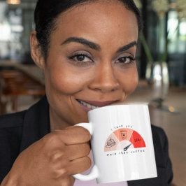 Jag Kärlek mer än Coffee Valentines Mugg Jumbo Mugg