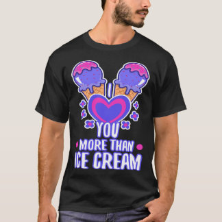 Jag kärlek mer än glass 4 t shirt