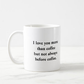 Jag kärlek mer än kaffe kaffemugg