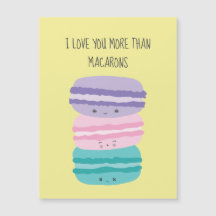 Jag Kärlek mer än Macarons Kawaii Pastel Cute