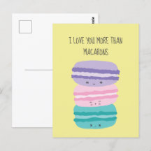 Jag Kärlek mer än Macarons Kawaii Pastel Cute