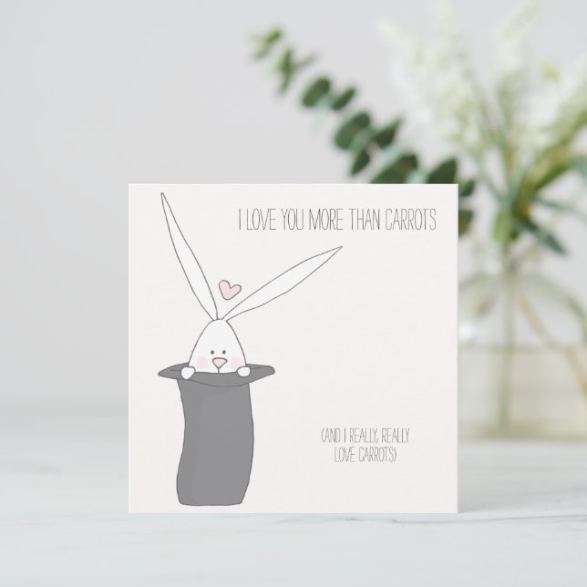 Jag Kärlek mer än morötter - Alla hjärtans dag (Stående Fram)