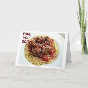 JAG KÄRLEK MER ÄN PASTA=ITALIAN KÄRLEK HUMOR HELGKORT