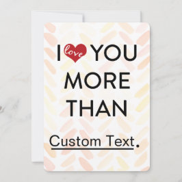 Jag kärlek mer än roligt valentin julkort