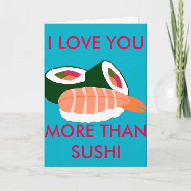 JAG KÄRLEK MER ÄN SUSHI KORT (Framsida)