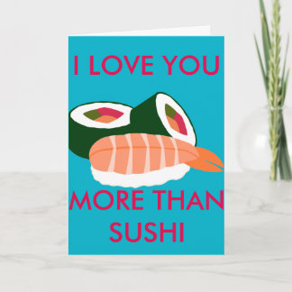 JAG KÄRLEK MER ÄN SUSHI KORT