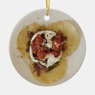 Jag kärlek mer än Tacos-julen Julgransprydnad Keramik