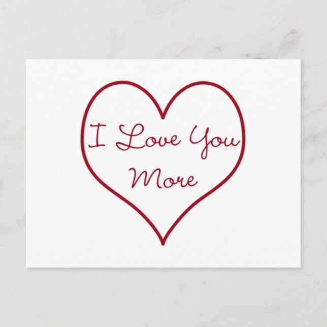 Jag Kärlek mer Vykort (Framsida)