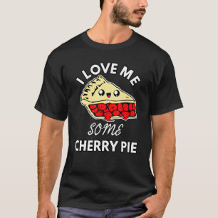 Jag Kärlek mig lite Cherry Paj Funny Cute Chef Bak T Shirt