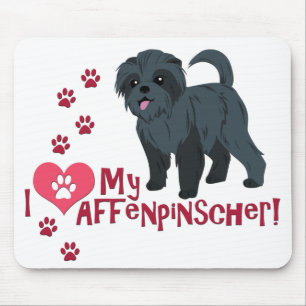 Jag Kärlek min affenpinscher! Musmatta