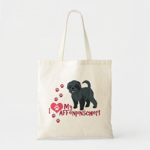 Jag Kärlek min affenpinscher! Tygkasse