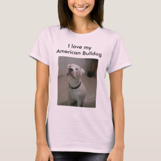 Jag kärlek min amerikanska Bulldog-skjorta T Shirt